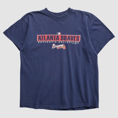 Atlanta Braves Majestic 2001 T-shirt - Navy - S by Fanatics Real Vintage