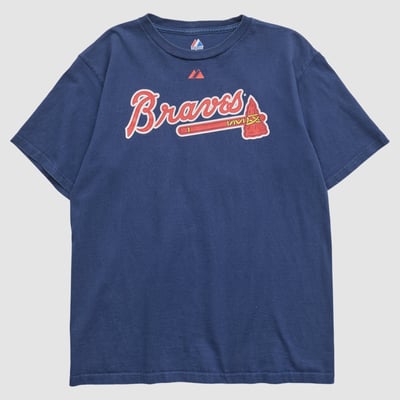 Atlanta Braves Majestic 2010 T-shirt - Navy - M by Fanatics Real Vintage