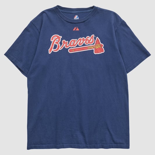 Atlanta Braves Majestic 2010 T-shirt - Navy - M by Fanatics Real Vintage