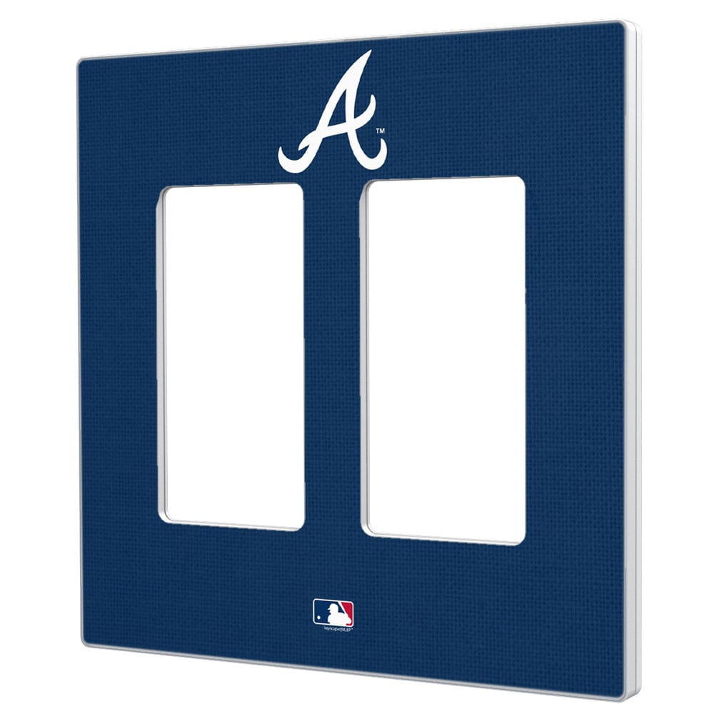 Atlanta Braves Solid Double Rocker Light Switch Plate