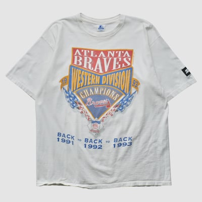 Atlanta Braves Starter 1993 T-shirt - White - XL by Fanatics Real Vintage