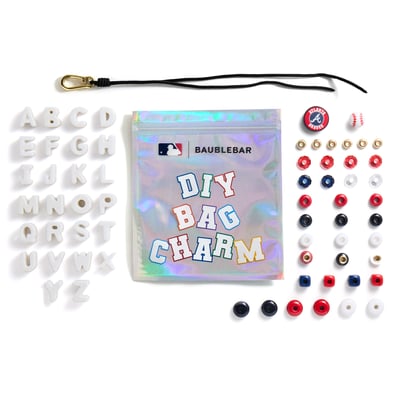 Atlanta Braves BaubleBar Mini Custom Bag Charm Bead Kit