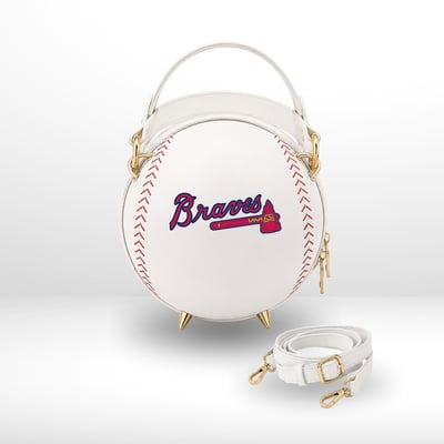 Atlanta Braves by Jill Martin Baseball Crossbody Fan Bag