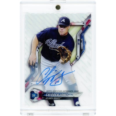Chipper Jones Atlanta Braves Autographed 2018 Topps High Tek #HT-CJ Card 
