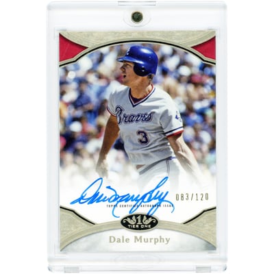 Dale Murphy Atlanta Braves Autographed 2020 Topps Tier One Prime Performers #PPA-DMU #83/120 Card 