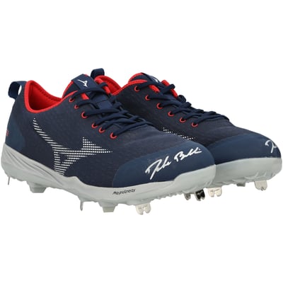 Drake Baldwin Atlanta Braves Autographed Fanatics Authentic Player-Issued Navy Mizuno Cleats from the 2026 MLB Season