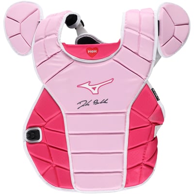 Drake Baldwin Atlanta Braves Autographed Fanatics Authentic Player-Issued Pink Mizuno Chest Protector from the 2026 MLB Season