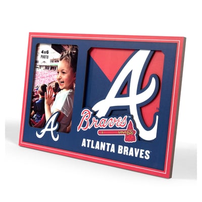 Atlanta Braves Fanpoint 3D Logo Series Picture Frame