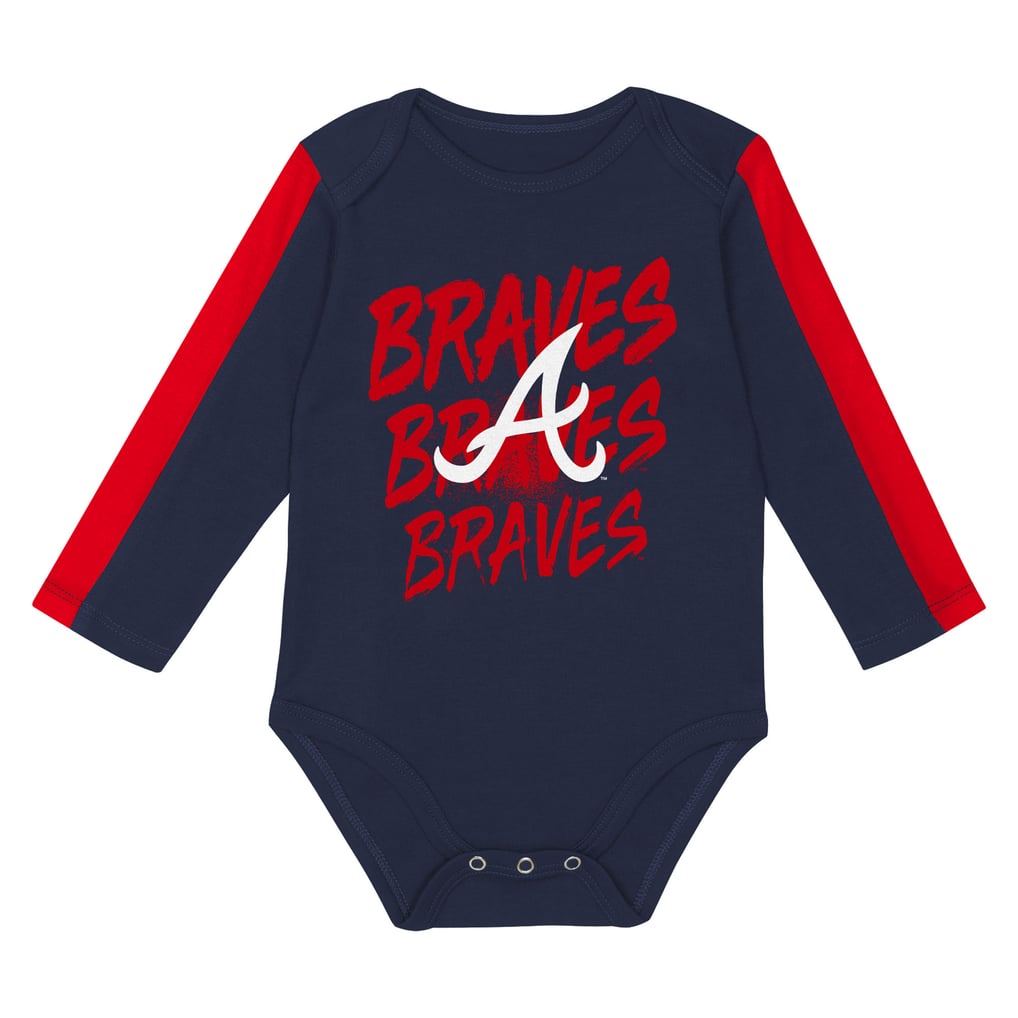 Atlanta Braves Outerstuff Infant Double Down Bodysuit and Pants 3-Piece Set
