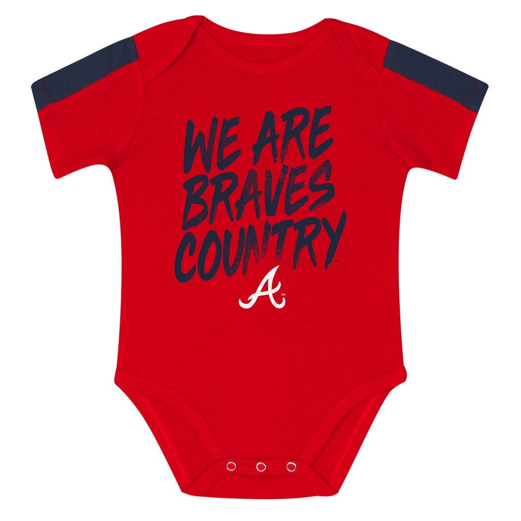 Atlanta Braves Outerstuff Infant Double Down Bodysuit and Pants 3-Piece Set