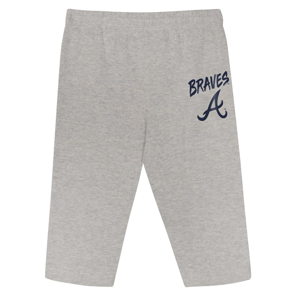 Atlanta Braves Outerstuff Infant Double Down Bodysuit and Pants 3-Piece Set