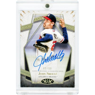 John Smoltz Atlanta Braves Autographed 2022 Topps Tier One Prime Performers #PPA-JS #89/99 Card