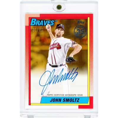 John Smoltz Atlanta Braves Autographed 2025 Topps '90 Variation #90AU-JS #31/50 Card