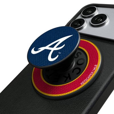 Atlanta Braves Keyscaper PopSockets Magnetic Phone Grip & Stand