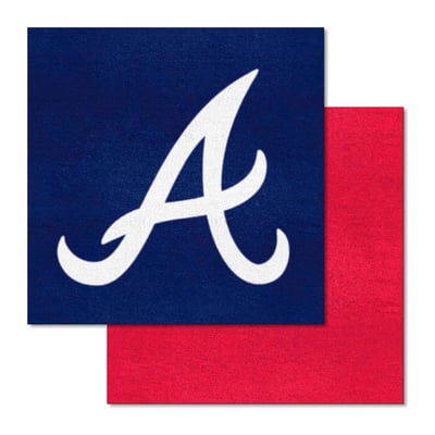 Atlanta Braves Logo Brands 18" x 18" Team Carpet Tiles