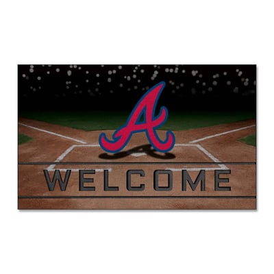 Atlanta Braves Logo Brands 18" x 30" Crumb Rubber Door Mat