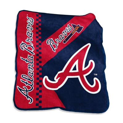 Atlanta Braves Logo Brands 50" x 60" Victory Collage Raschel Throw Blanket