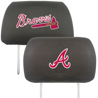 Atlanta Braves Logo Brands Car Head Rest Cover