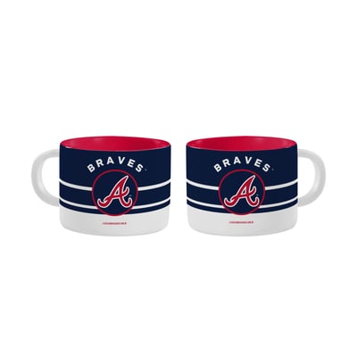 Atlanta Braves Logo Brands Two-Pack Horizon Diamond Mug Set