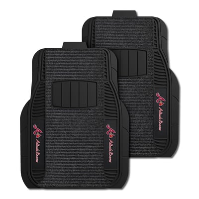 Atlanta Braves Logo Brands Two-Piece Deluxe Car Mat Set