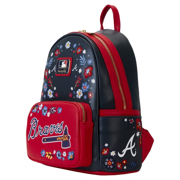 Atlanta Braves Loungefly Floral Mini Backpack display picture 3
