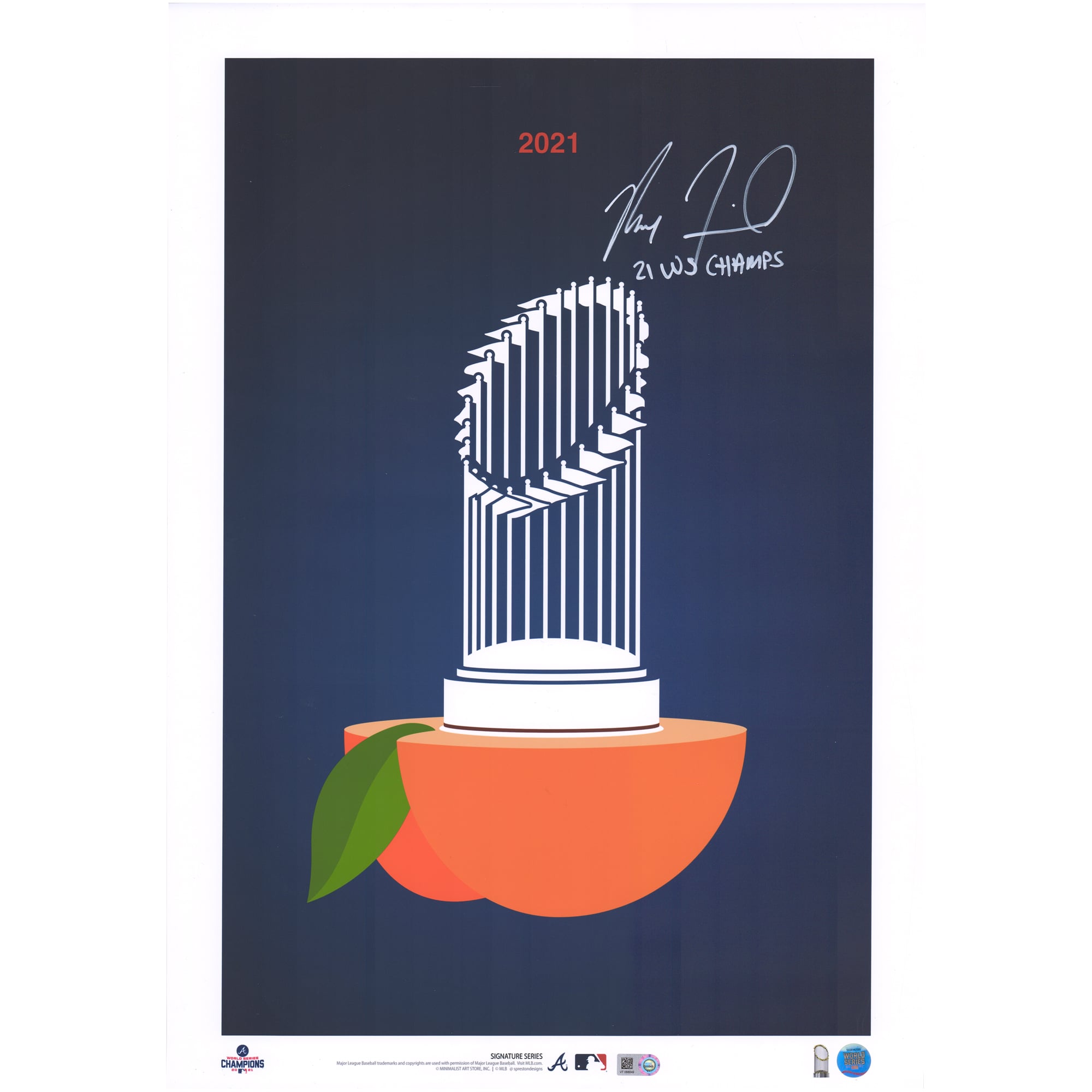 Autographed Atlanta Braves Max Fried Fanatics Authentic 11'' x 14 ...