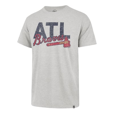 Atlanta Braves '47 ATL Franklin T-Shirt - Gray