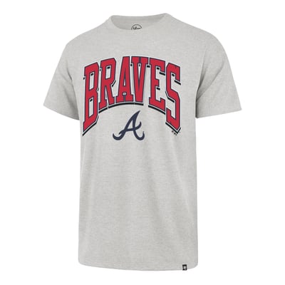 Atlanta Braves '47 Walk Tall Franklin T-Shirt - Gray