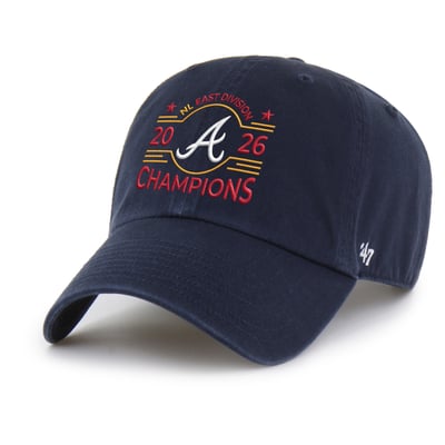  Atlanta Braves '47 2026 NL East Division Champions Clean Up Adjustable Hat - Navy
