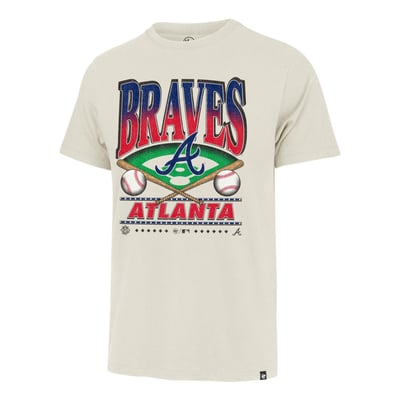 Atlanta Braves '47 Straight Shot Two Franklin T-Shirt - Tan