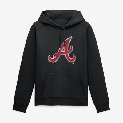 Atlanta Braves Big & Tall Forged Mascot Hoodie - Black