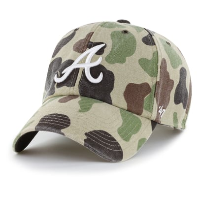 Atlanta Braves Carhartt x '47 Duck Clean Up Adjustable Hat - Camo