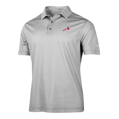 Atlanta Braves Columbia Crosscurrent Polo - Gray