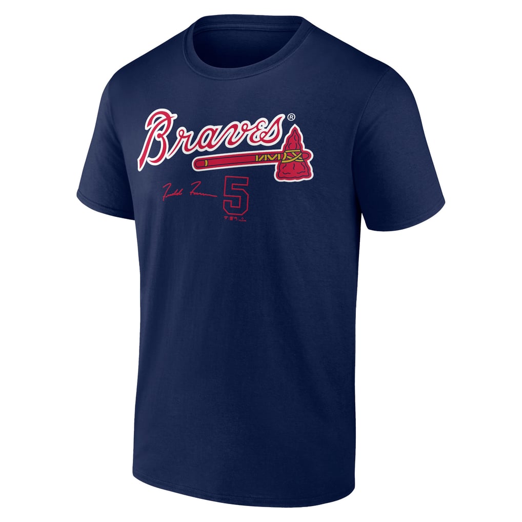 Men's Atlanta Braves Freddie Freeman Fanatics Navy Player Name & Number ...