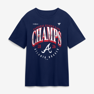 Atlanta Braves Fanatics 2026 NL East Division Champions Locker Room Big & Tall T-Shirt - Navy