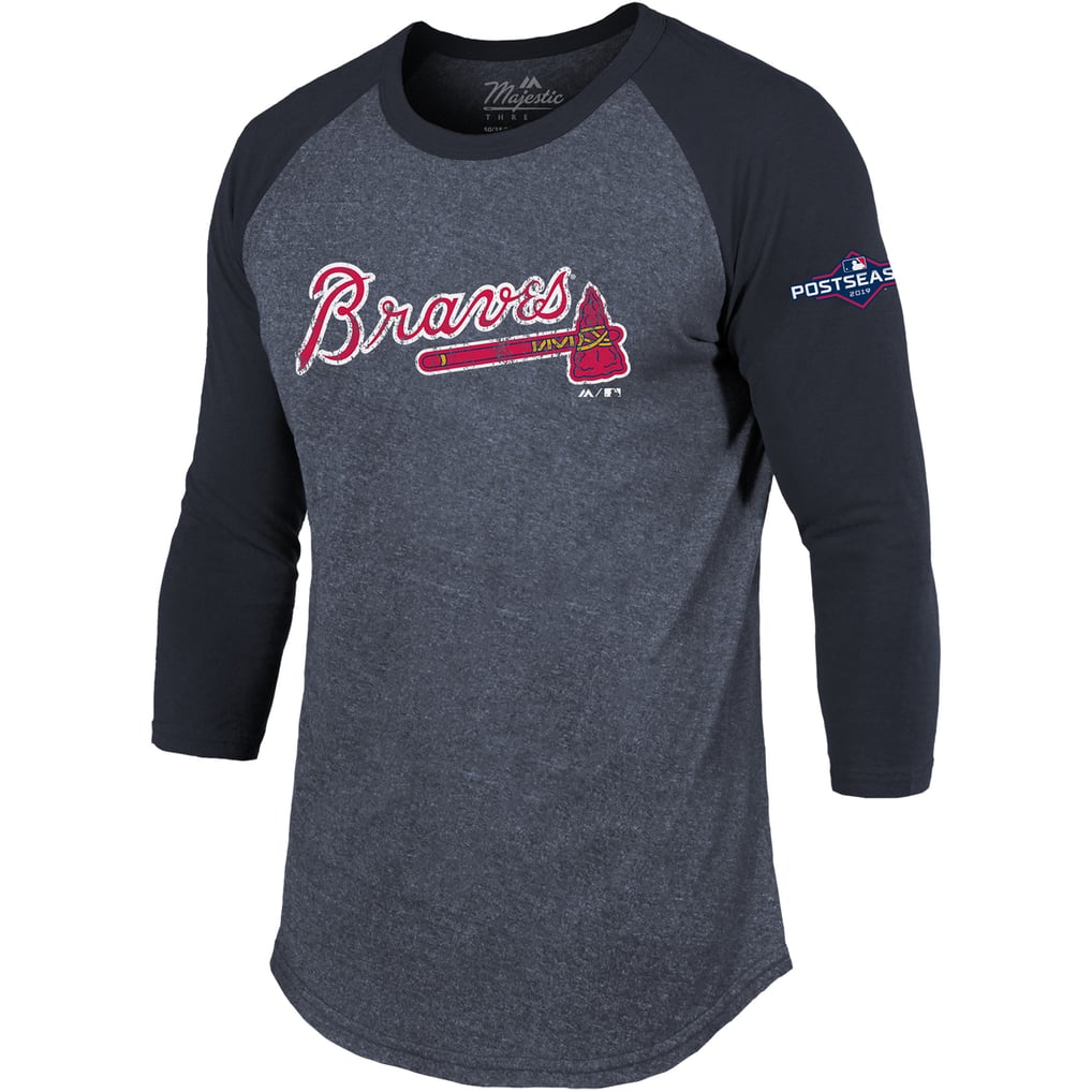 Braves Raglan Men's Atlanta Braves Ronald Acuña Jr. Majestic Threads Navy 2019 ...