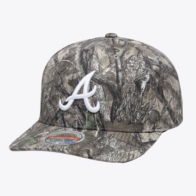  Atlanta Braves Mitchell & Ness Timber Trail Snapback Hat - Camo
