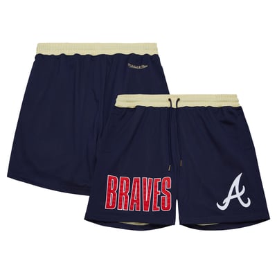 Atlanta Braves Mitchell & Ness OG 2.0 Fashion Shorts - Navy