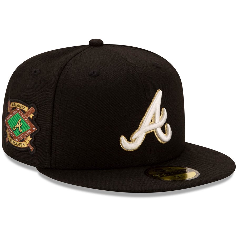 Casquette Atlanta Braves New Era 5950 - Taille 7 3/8 - Blanche - Vintage Occasion