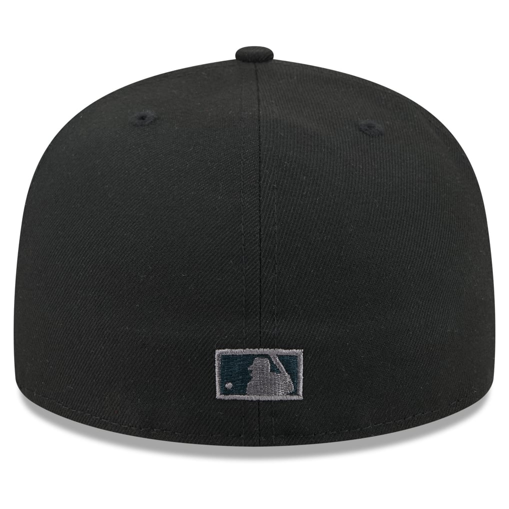 Men's Atlanta Braves New Era Black Color Pop 59FIFTY Fitted Hat