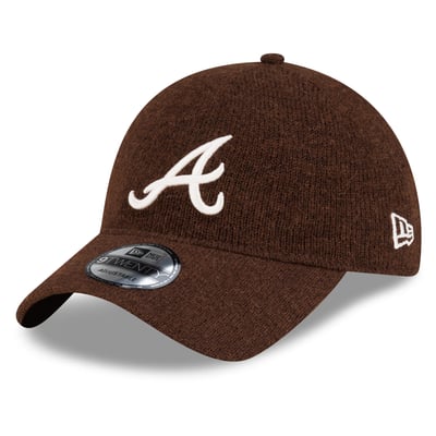  Atlanta Braves New Era Open Market Wool 9TWENTY Adjustable Hat - Brown