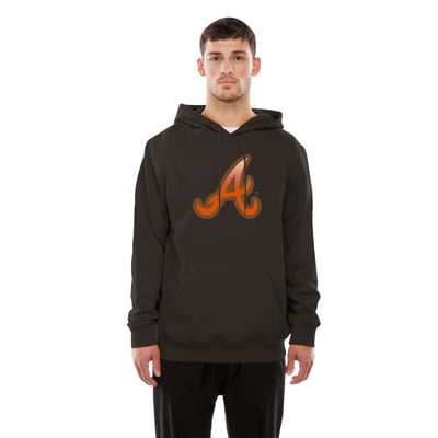  Atlanta Braves New Era Pumpkin Spice Pullover Hoodie - Brown