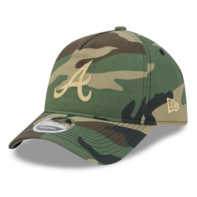 Atlanta Braves New Era A-Frame 9FORTY Adjustable Hat - Camo