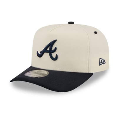  Atlanta Braves New Era Rear Hit 9FIFTY A-Frame Snapback Hat - Cream