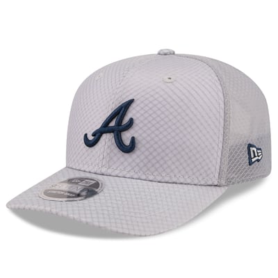  Atlanta Braves New Era 9SEVENTY Jock Adjustable Trucker Hat - Gray