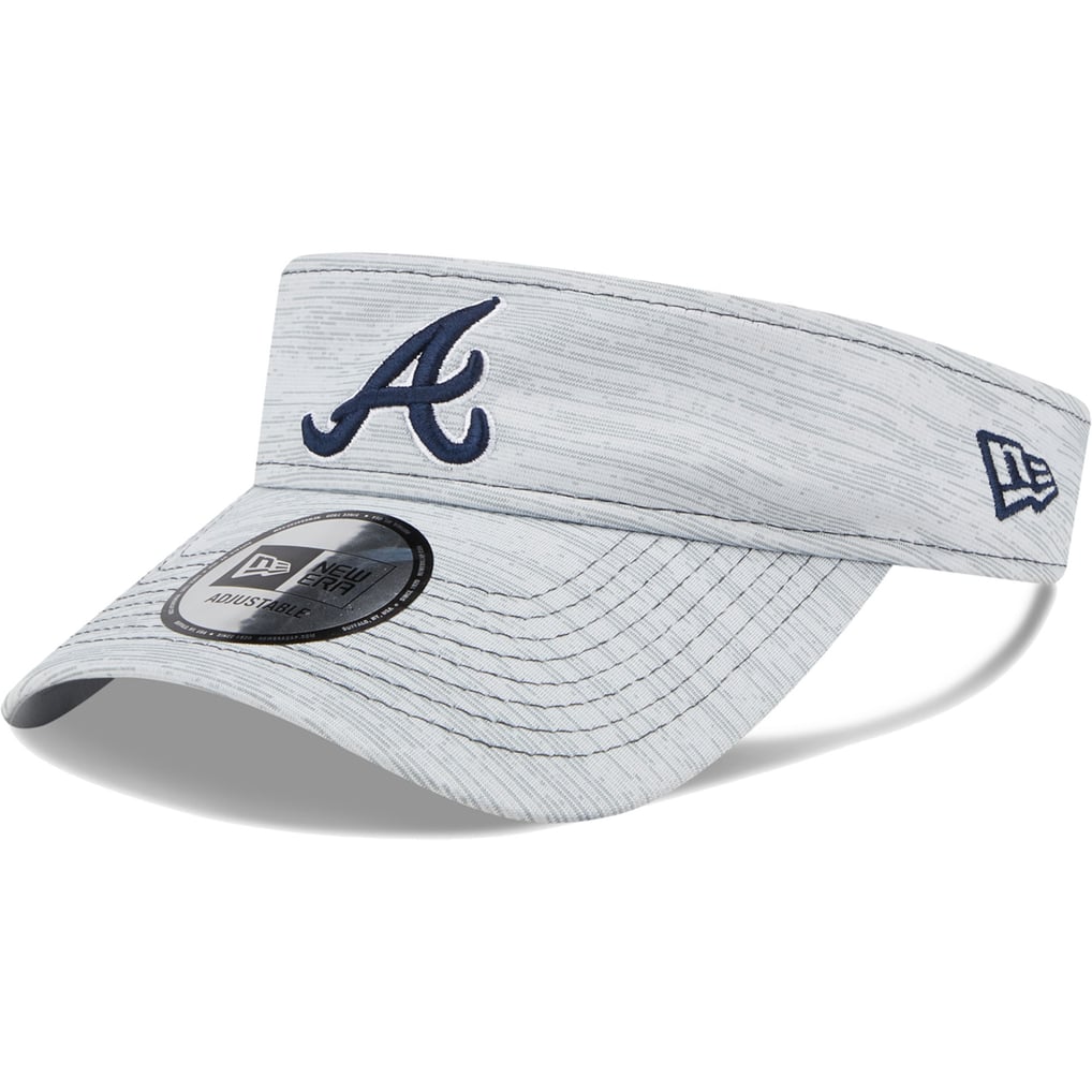 Atlanta Braves New Era Adjustable Visor - Gray display picture 2