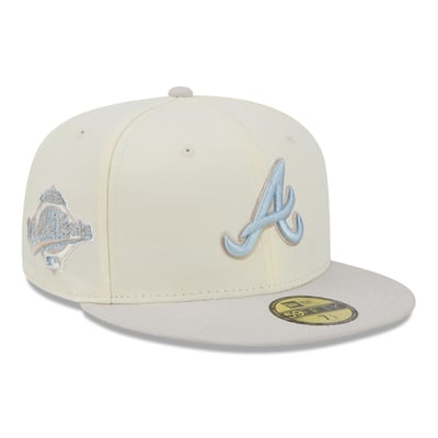  Atlanta Braves New Era Crisp Equinox World Series 59FIFTY Fitted Hat - Natural