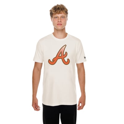 Atlanta Braves New Era Pumpkin Spice T-Shirt - Natural