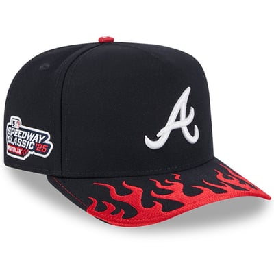 New Era 59Fifty Atlanta Braves On Field Fitted Hat - Navy Blue With Red - MLB Men's Cap (70361069)