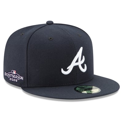 Atlanta Braves New Era 2026 MLB Postseason Side Patch 59FIFTY Fitted Hat - Navy